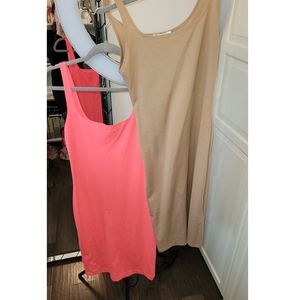 2 Zara tank stretch dresses